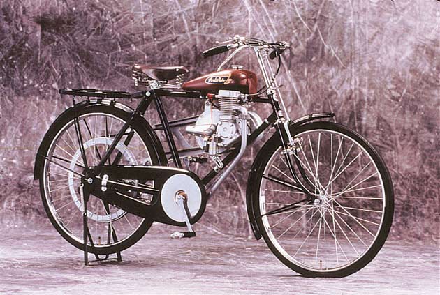 motorcycle history honda type a bicycle