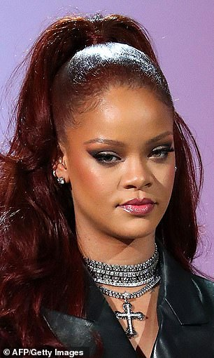Take a bow: Unsurprisingly, Rihanna would still look fabulous as an old lady