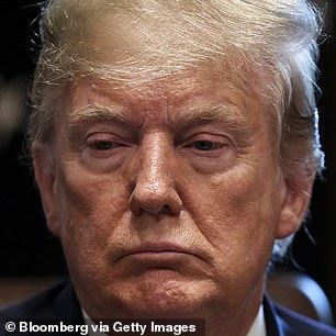 Playing around: The oldest 'celebrity' to go into the app, Donald Trump got even more wrinkles from FaceApp