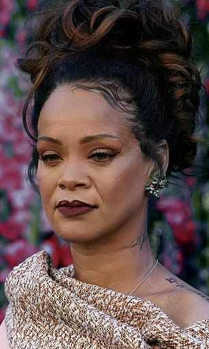 Take a bow: Unsurprisingly, Rihanna would still look fabulous as an old lady